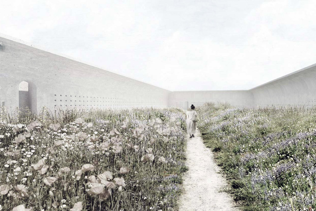 žena na louce v sadu